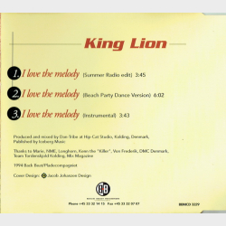King Lion - I Love The Melody (1994)