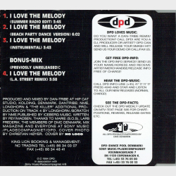 King Lion - I Love The Melody (Original Mixes &amp; L.A. Street Remix) (1995)