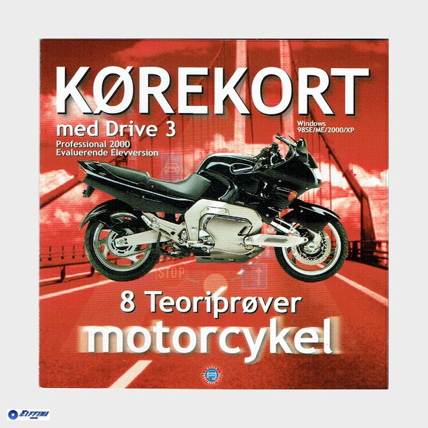 Krekort med Drive 3 Motorcykel (Jewel)