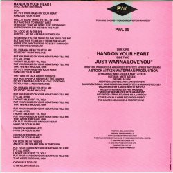 Kylie Minogue - Hand On Your Heart (1989)