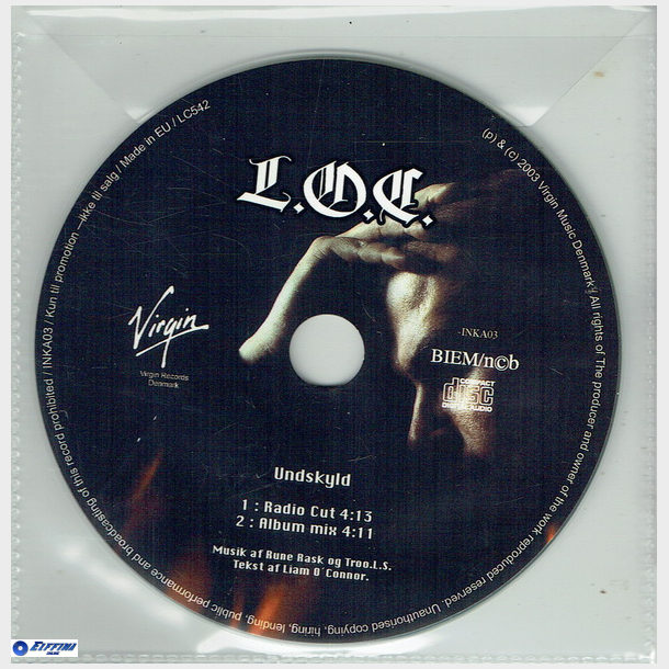 L.O.C. - Undskyld (2003) (Promo) (Sort)