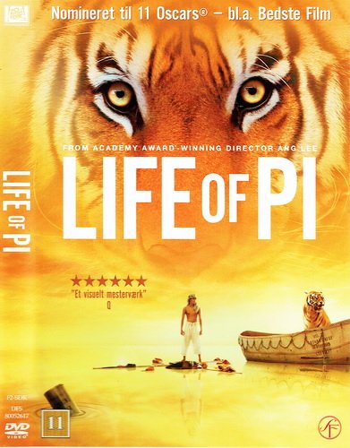 Life Of Pi (2012) - L DVD - Elffina's Genbrug