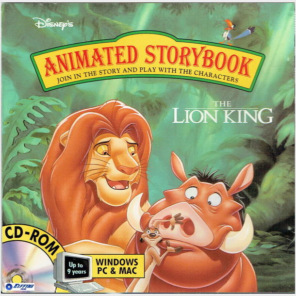 Lion King Animated Storybook (1995) (Jewel)
