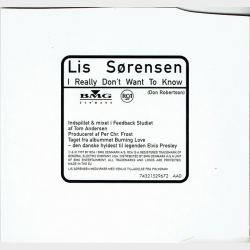 Lis Sørensen - I Really Don't Want To Know (1997) (Promo)