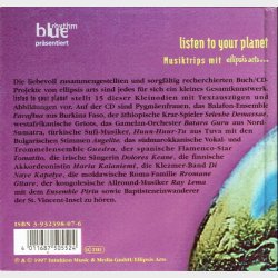Listen To Your Planet Musiktrips Mit Ellipsis Arts (1997) - Book