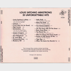 Louis Armstrong - 20 Unforgettable Hits