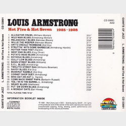 Louis Armstrong - Hot Five &amp; Hot Seven 1925-1928 (1990)