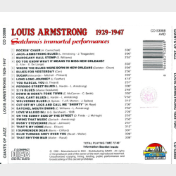 Louis Armstrong - Satchmo's Immortal Performances 1929-1947 (1990)