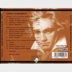 Ludwig Van Beethoven - Piano Sonatas Vol. 5 Nos 11, 12 &amp; 15 (2006)