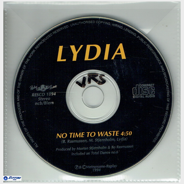 Lydia - No Time To Waste (1994) (Promo)