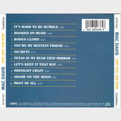 Mac Davis - Very Best &amp; More (1984) (Kr�lle)