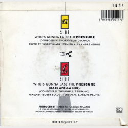 Mac Thornhill - Who's Gonna Ease The Pressure (1988)