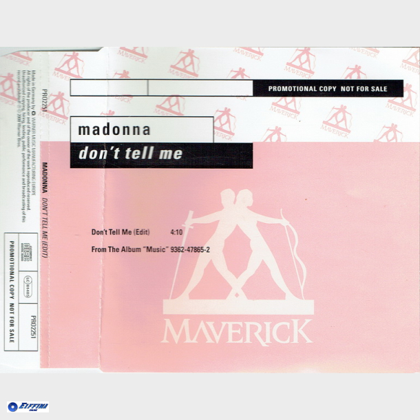 Madonna - Don't Tell Me (Edit) (2000) (Promo)