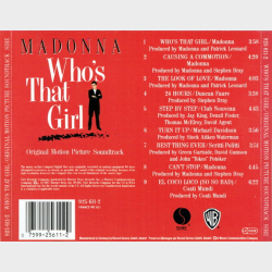 Madonna - Who's That Girl (1987) (OST)