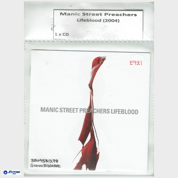 Manic Street Preachers - Lifeblood (2004) (Bib CD)