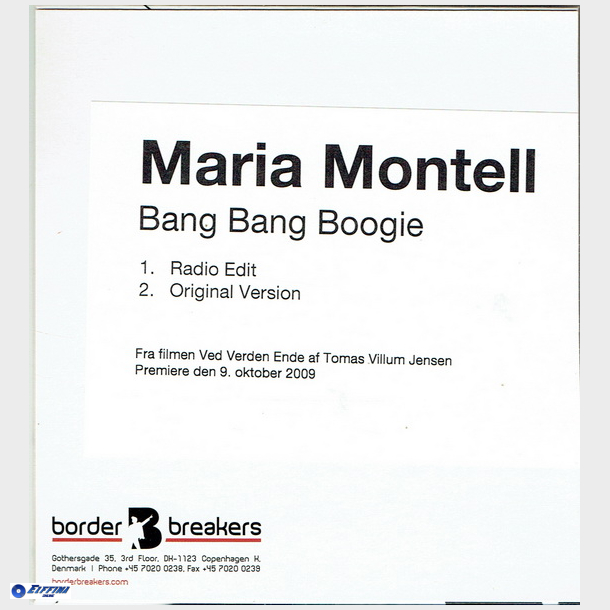 Maria Montell - Bang Bang Boogie (2009) (Promo)