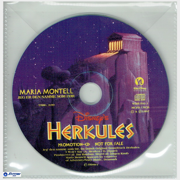Maria Montell - Jeg Er Den Samme Som Før (1997) (Promo) (Herkules)