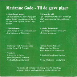 Marianne Gade - Til De Gve Piger