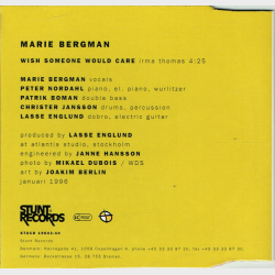 Marie Bergman - Wish Someone Would Care (1996)