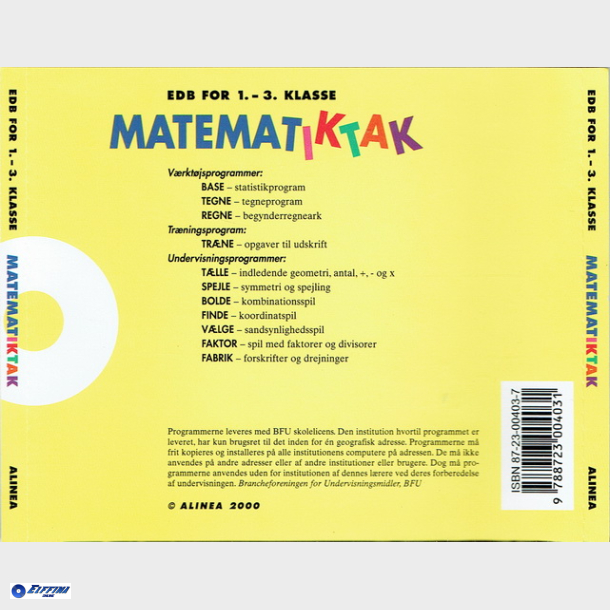 Matematik Tak EDB For1-3 Klasse (PC)