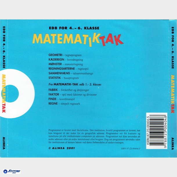 Matematik Tak EDB For4-6 Klasse (PC)