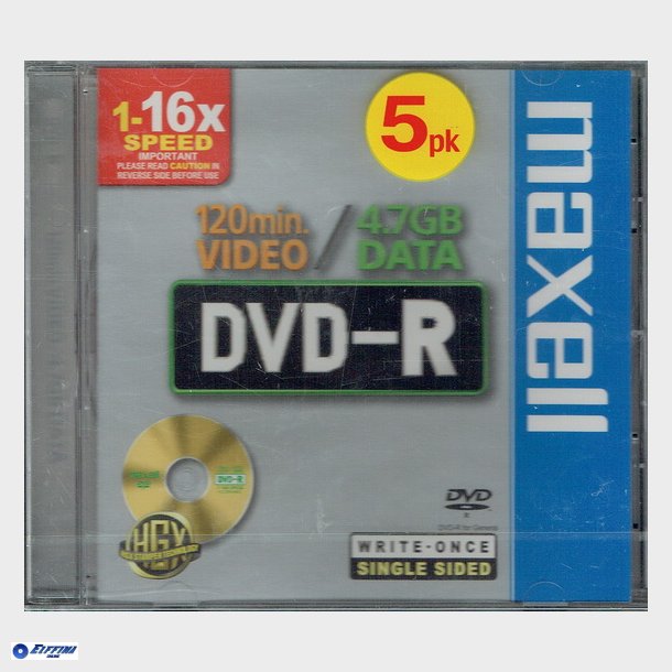 Maxell DVD-R 4,7gb 16x - NY