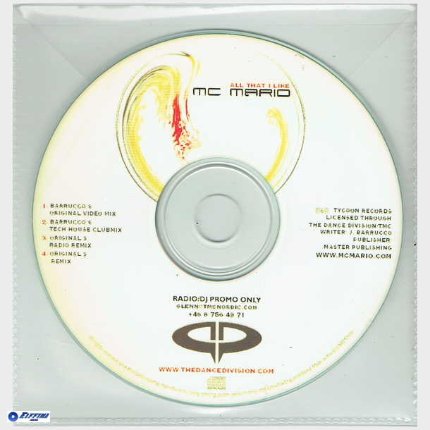 Mc Mario - All That I Like (Promo)