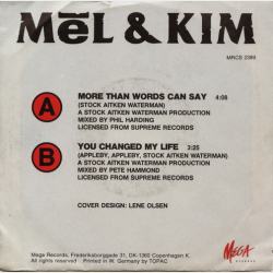 Mel &amp; Kim - More Than Words Can Say (1989)