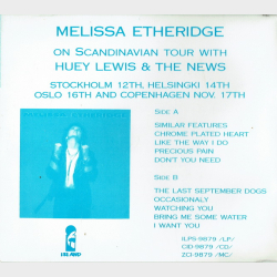 Melissa Etheridge On Scandinavian Tour with Huey Lewis &amp; The News