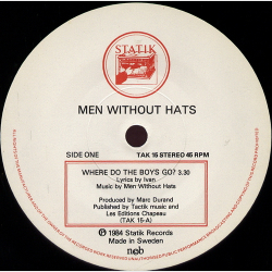 Men Without Hats - Where Do The Boys Go (1984)