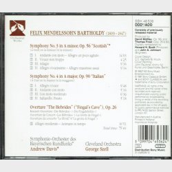 Sony Classical (SBK 46536) - Mendelssohn Symphonies No 3&4 (1991)