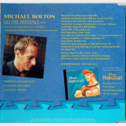 Michael Bolton - Go The Distance (Herkules) (1997) (Promo) (Disney)