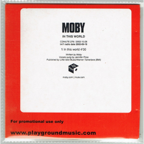 Moby - In This World (Promo)