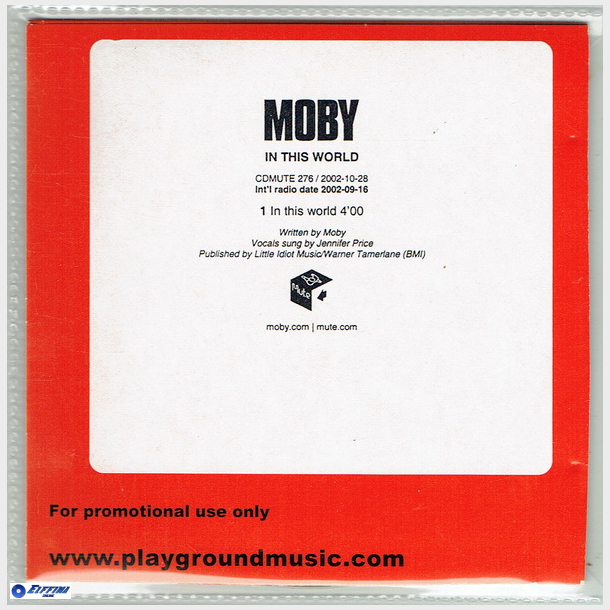Moby - In This World (Promo)