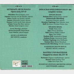 Mozart Edition Vol 11 - Operas Mitridate Re Di Ponto (5xCD)