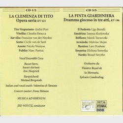 Mozart Edition Vol 23 - Operas La Clemenza Di Tito (5xCD)
