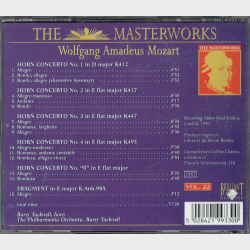 Mozart The Masterworks Vol.22 (1992)