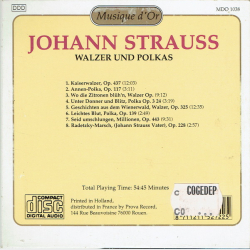 Musique D'or - Johann Strauss Walzer Und Polkas
