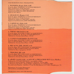 Natalie Merchant - A Companion To Tigerlily (1996) (Promo)