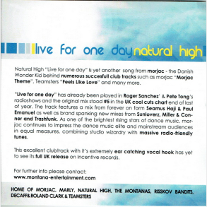 Natural High - Live For One Day (2005) (Promo)