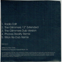 New Order - Krafty Mixes (2005) (Promo)