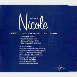 Nicole Stockholm ft. Jan Winther - I Don't Love You...No More (2001)