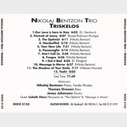 Nikolaj Bentzon Trio - Triskelos (1991)