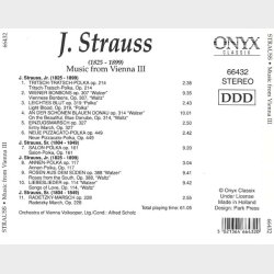 ONYX (66432) - Strauss - Music From Vienna III (1994)