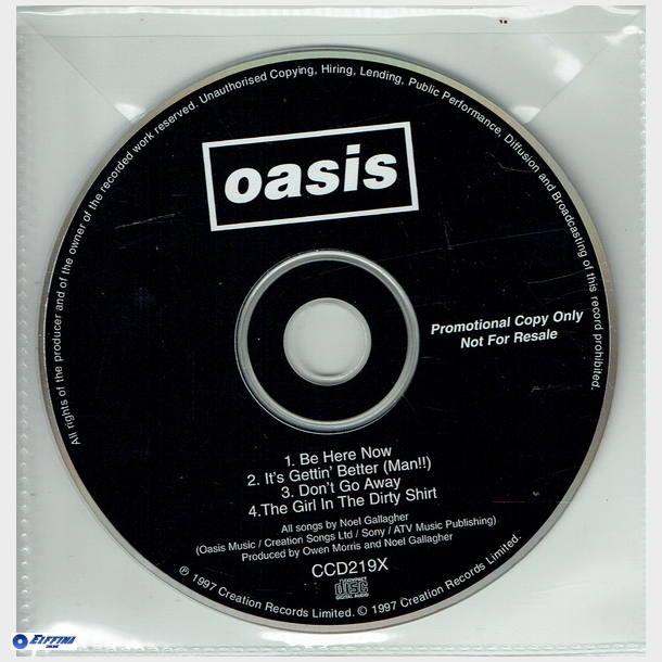 Oasis - Be Here Now (1997) (Promo)