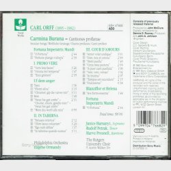 Sony Classical (SBK 47668) - Orff Carmina Burama (1991)