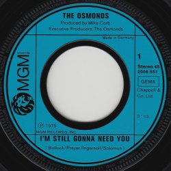 Osmonds - I'm Still Gonna Need You (1975)