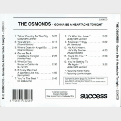 Osmonds, The - Gonna Be A Heartache Tonight - NY