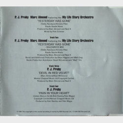 P.J. Proby ft. Marc Almond &amp; My Life Story Orchestra - Yesterday Has Gone (1996)