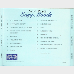 Pan Pipe Easy Moods Volume One
